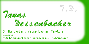 tamas weisenbacher business card